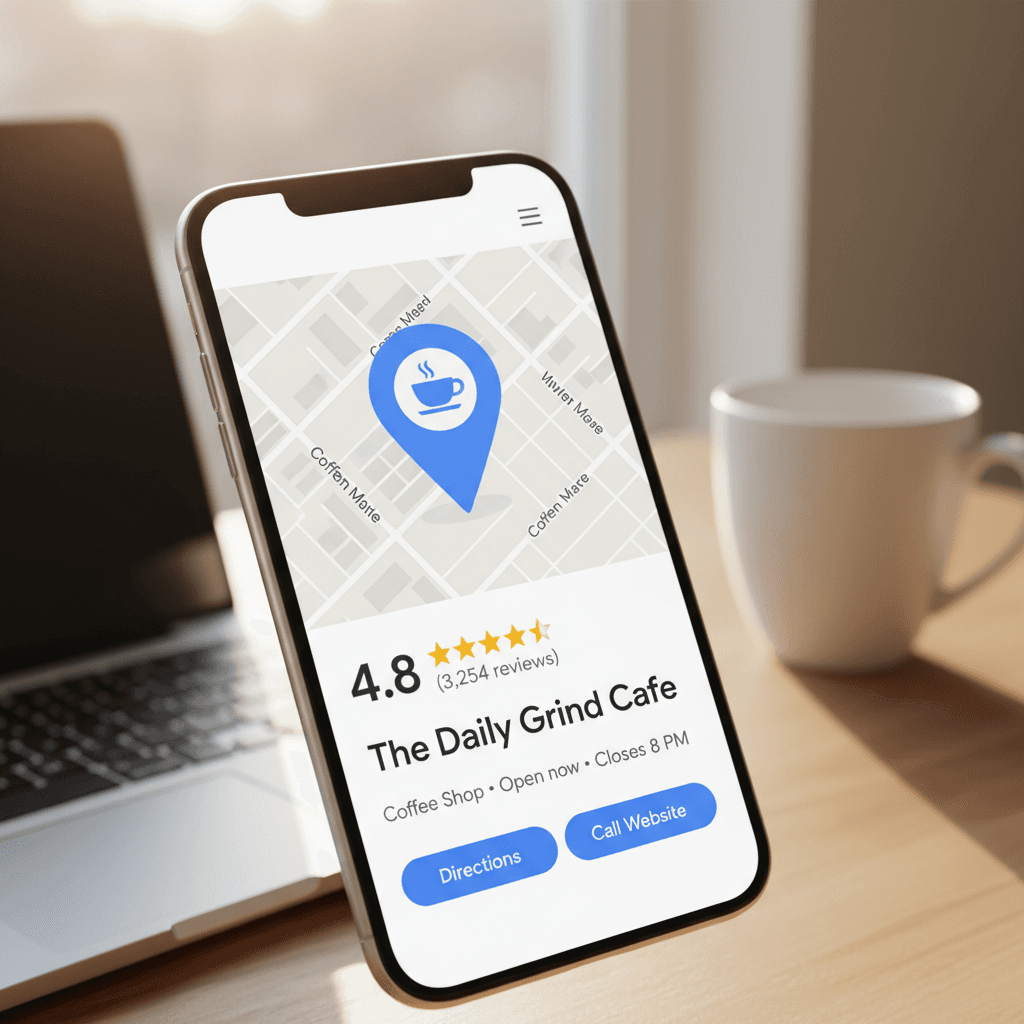 Google Business Profile on mobile device